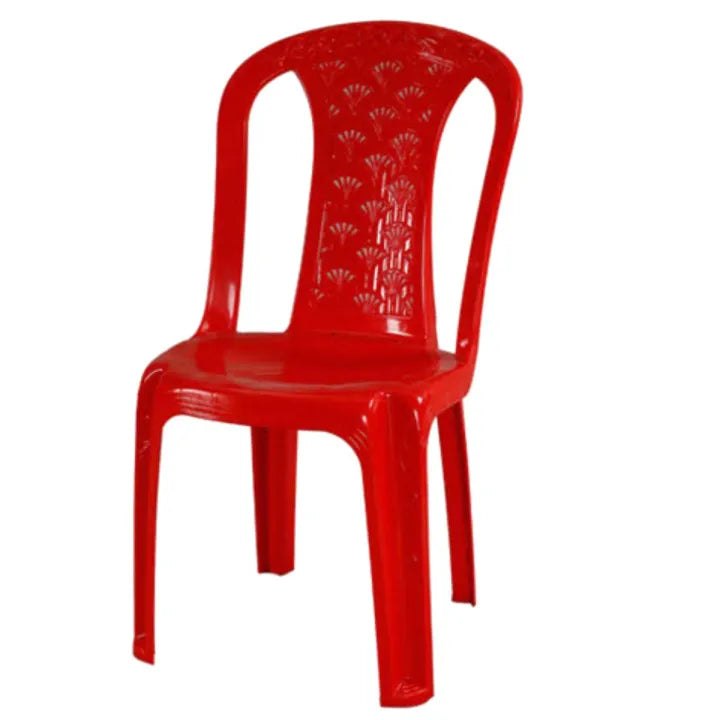 Plastic red chair